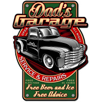 Dad's Garage Metal Sign - 18" x 23"