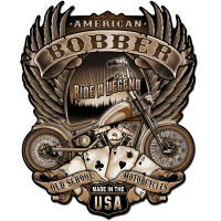 American Bobber Metal Sign - 18" x 22"