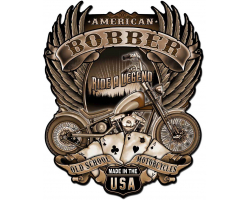 American Bobber Metal Sign - 18" x 22"