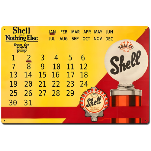 Shell and Nothing Else Metal Sign - 16" x 24"