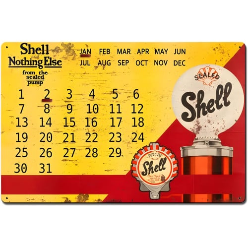 Shell and Nothing Else Grunge Metal Sign - 16" x 24"