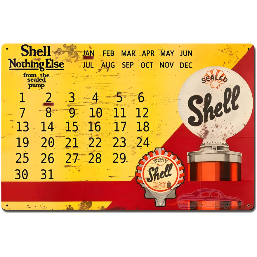 Shell and Nothing Else Grunge Metal Sign - 16" x 24"