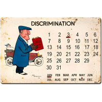 Discrimination Shell Motor Spirit Grunge Metal Sign - 16" x 24"