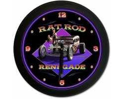 Rat Rod Renegade 18 x 18 Clock