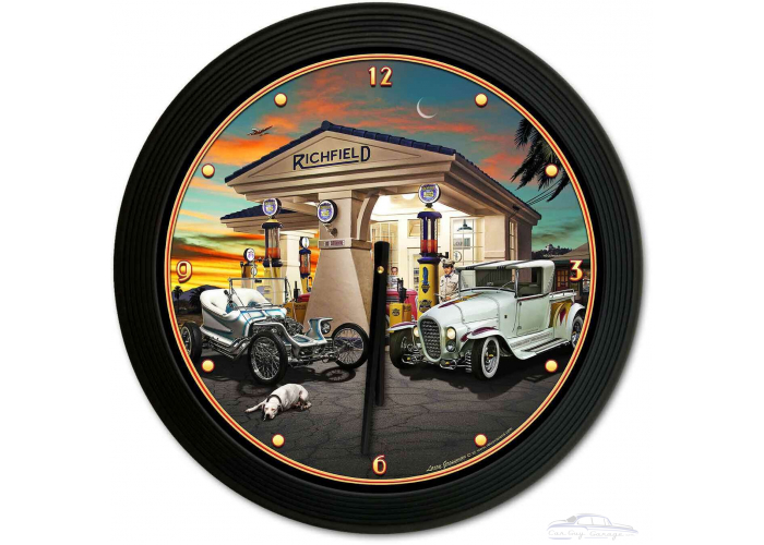 Outlaw And The Ala Cart 18 x 18 Clock