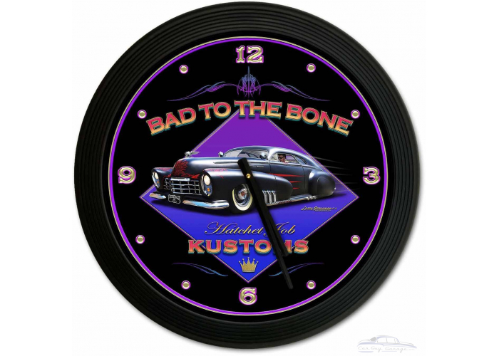 Bad To The Bone 18 x 18 Clock