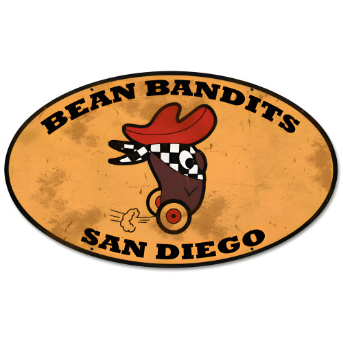 Bean Bandits Metal Sign - 24" x 14"