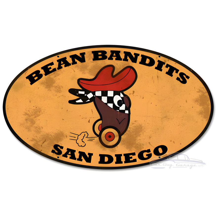 Bean Bandits Metal Sign - 24" x 14"