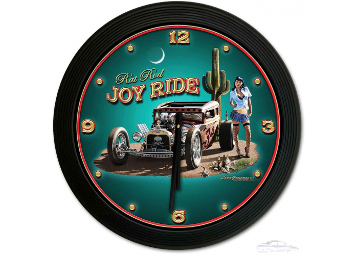Rat Rod Joy Ride 18 x 18 Clock
