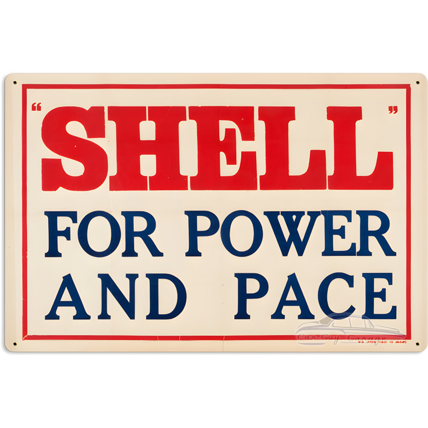 Power Pace Metal Sign - 24" x 16"
