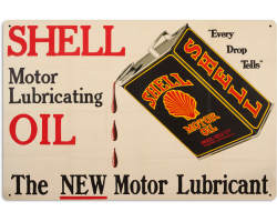 Motor Lubricating Oil Metal Sign