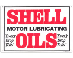 Motor Oils Every Drop Metal Sign