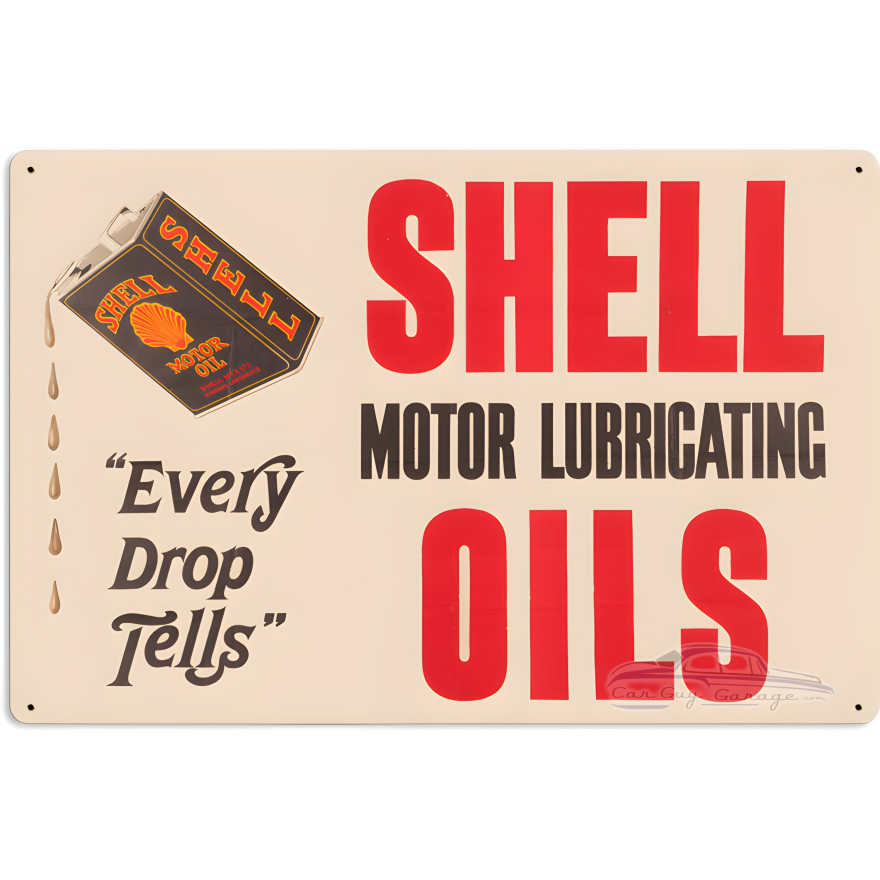 Black Can Oil Metal Sign - 24" x 16"