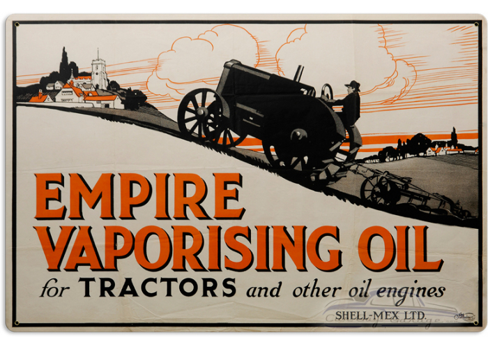 Empire Vaporising Oil Metal Sign