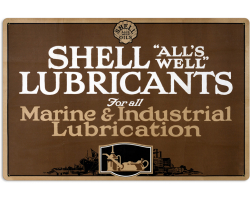 Marine Industrial Lubrication Metal Sign