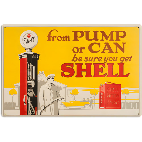 Pump Can Metal Sign - 24" x 16"