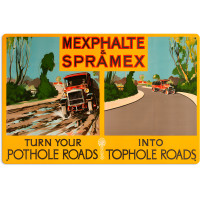 Pothole Roads Metal Sign - 24" x 16"