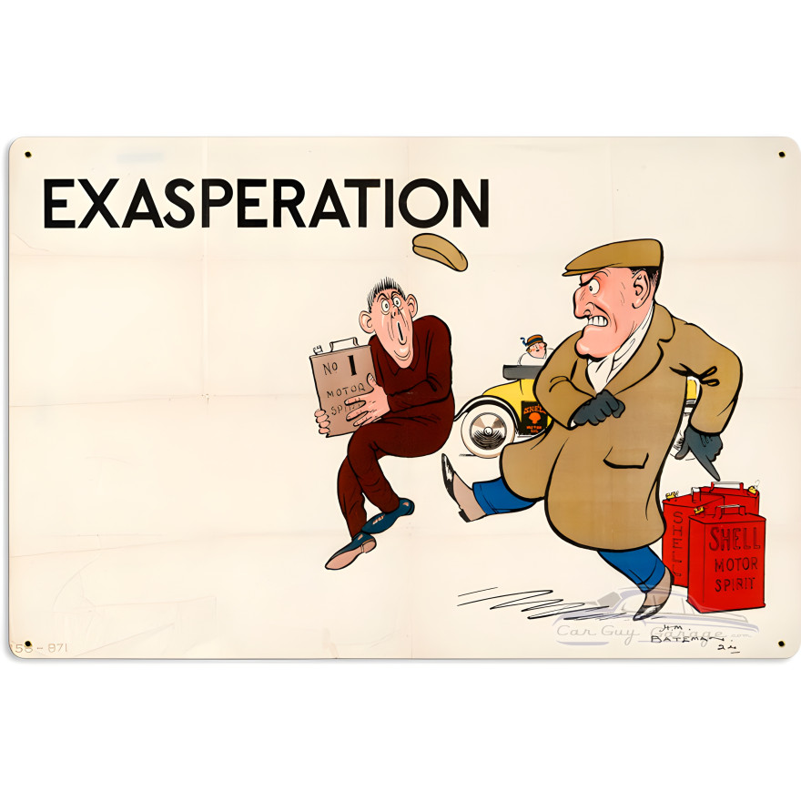 Exasperation Bateman Metal Sign - 24" x 16"