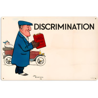 Discrimination Bateman Metal Sign - 24" x 16"