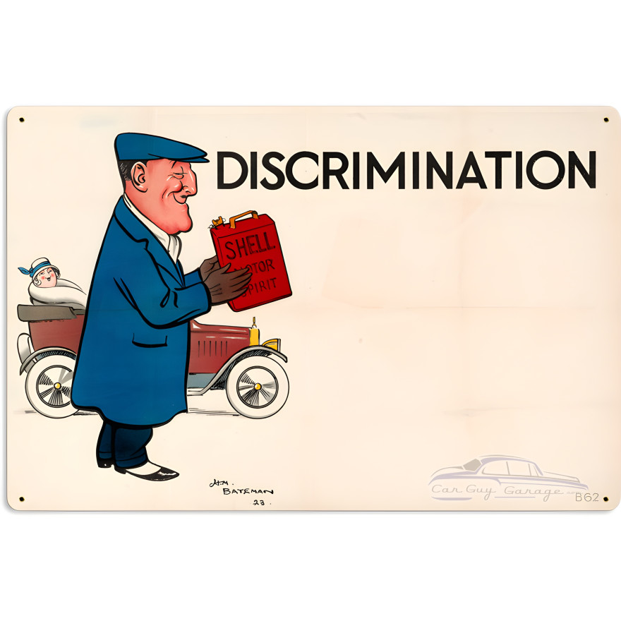 Discrimination Bateman Metal Sign - 24" x 16"