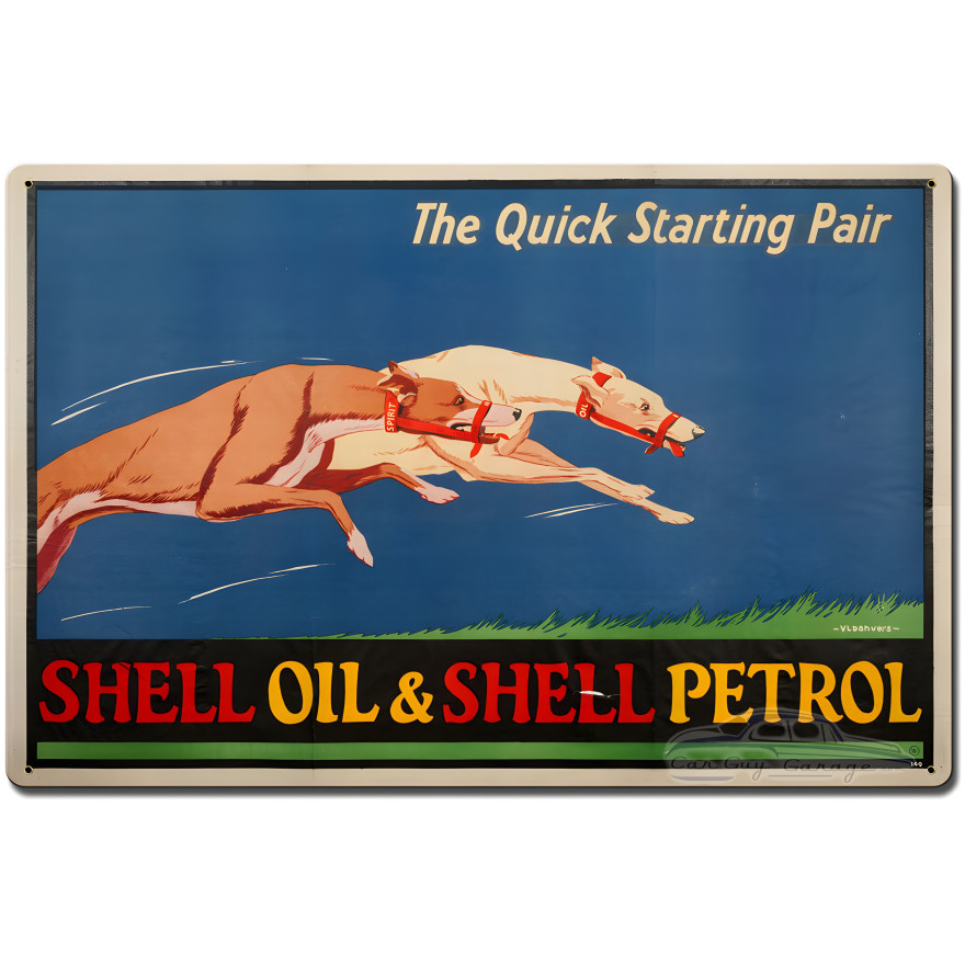 Quick Pair Dogs Metal Sign - 16" x 24"