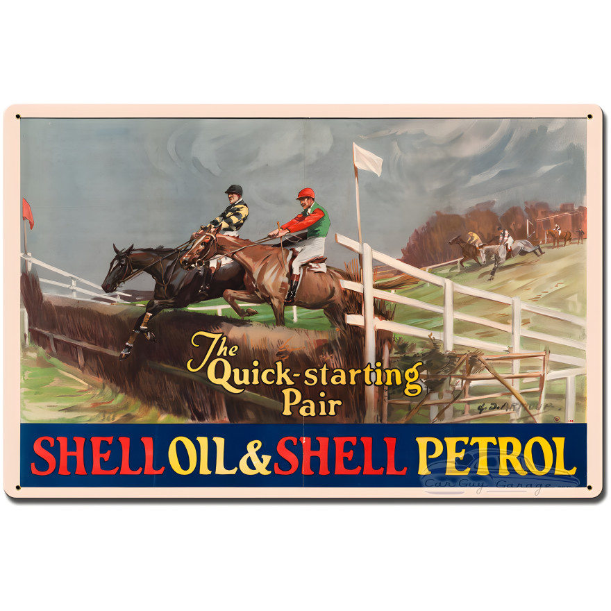 Quick Starting Jockeys Metal Sign - 16" x 24"