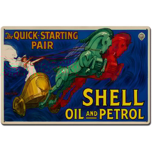 Quick Starting Pair Metal Sign - 16" x 24"