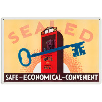 Key Safe Economical Metal Sign - 24" x 16"