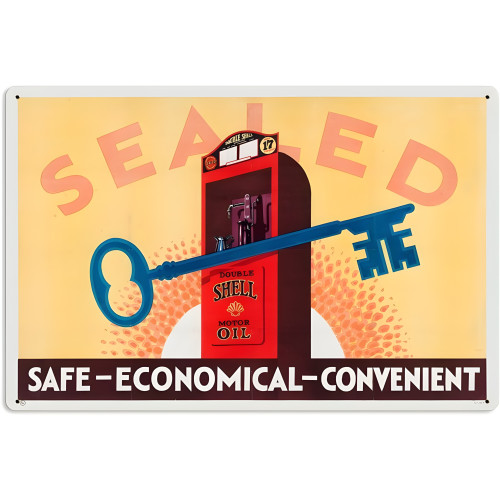 Key Safe Economical Metal Sign - 24" x 16"