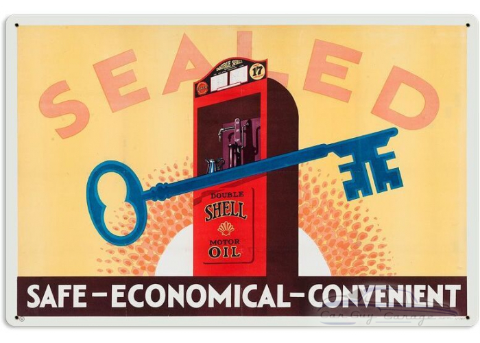 Key Safe Economical Metal Sign - 24" x 16"