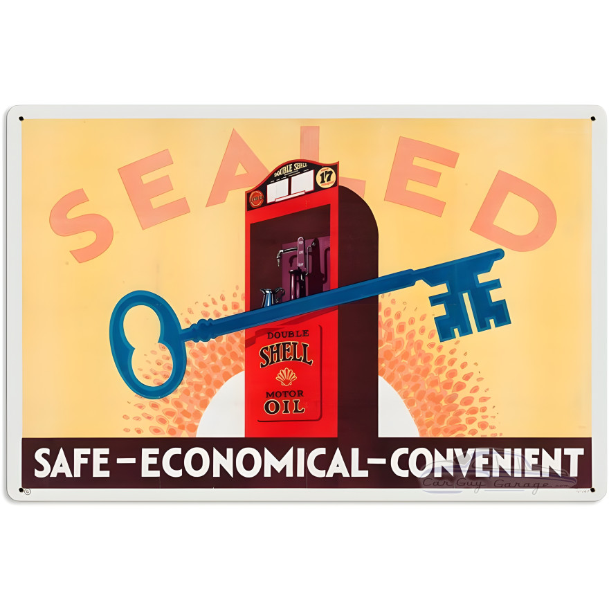 Key Safe Economical Metal Sign - 24" x 16"
