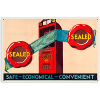Safe Economical Convenient Metal Sign - 24" x 16"