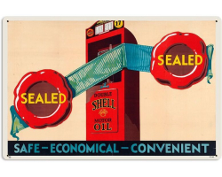 Safe Economical Convenient Metal Sign - 24" x 16"