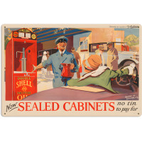 Now Sealed Cabinets Metal Sign - 24" x 16"