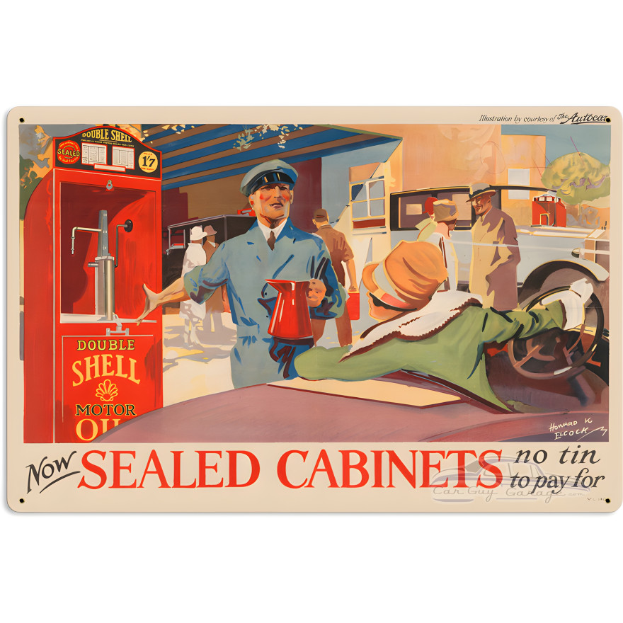 Now Sealed Cabinets Metal Sign - 24" x 16"