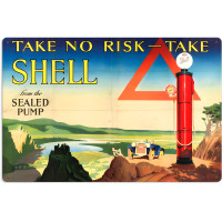 Take No Risk Metal Sign - 24" x 16"