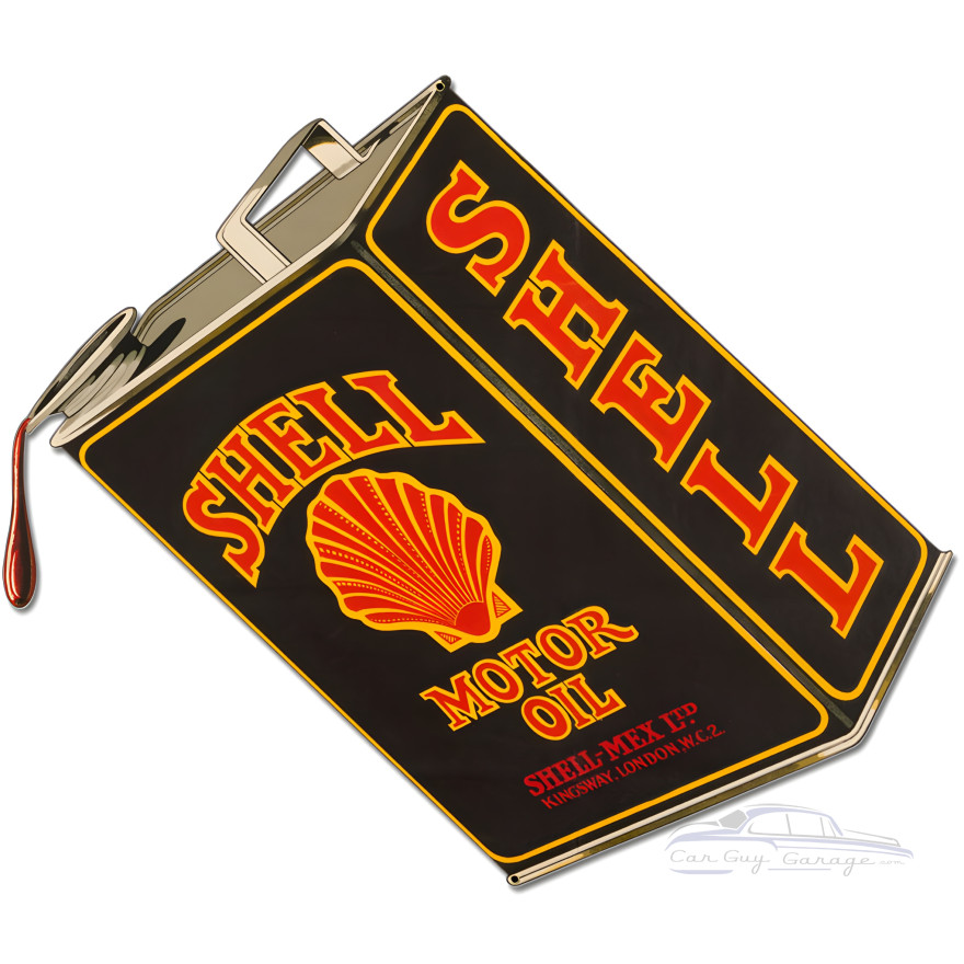 Shell Lubricating Oil Metal Sign - 20" x 17"