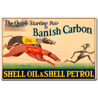 Quick Banish Carbon Metal Sign - 16" x 24"