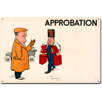 Shell Motor Spirit Approbation Metal Sign - 24" x 16"