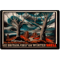 See Britain First on Winter Shell Metal Sign - 24" x 16"