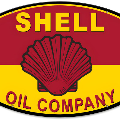 Shell Metal Sign - Shell Oil Company Garage Art