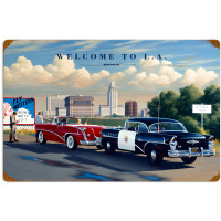Welcome to LA Metal Sign - 24" x 16"