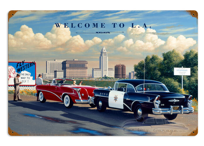 Welcome to LA Metal Sign - 24" x 16"