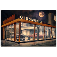 The Future is Oldsmobile Metal Sign - 24" x 16"