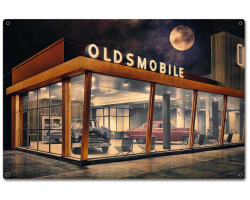 The Future is Oldsmobile Metal Sign - 24" x 16"
