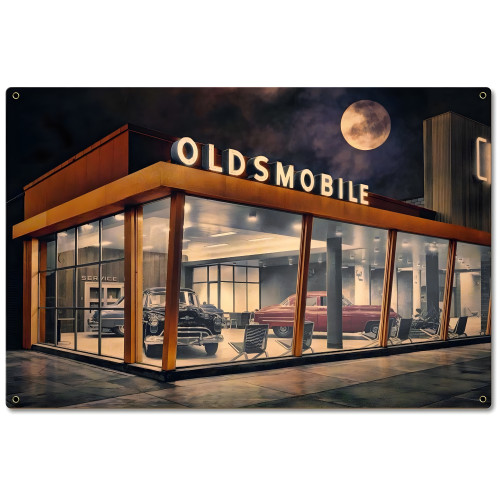 The Future is Oldsmobile Metal Sign - 24" x 16"
