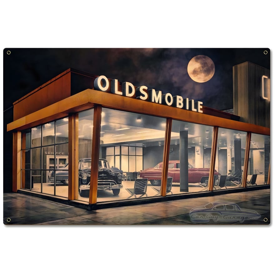 The Future is Oldsmobile Metal Sign - 24" x 16"