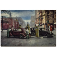 When Service Was in Style Metal Sign - 24" x 16"
