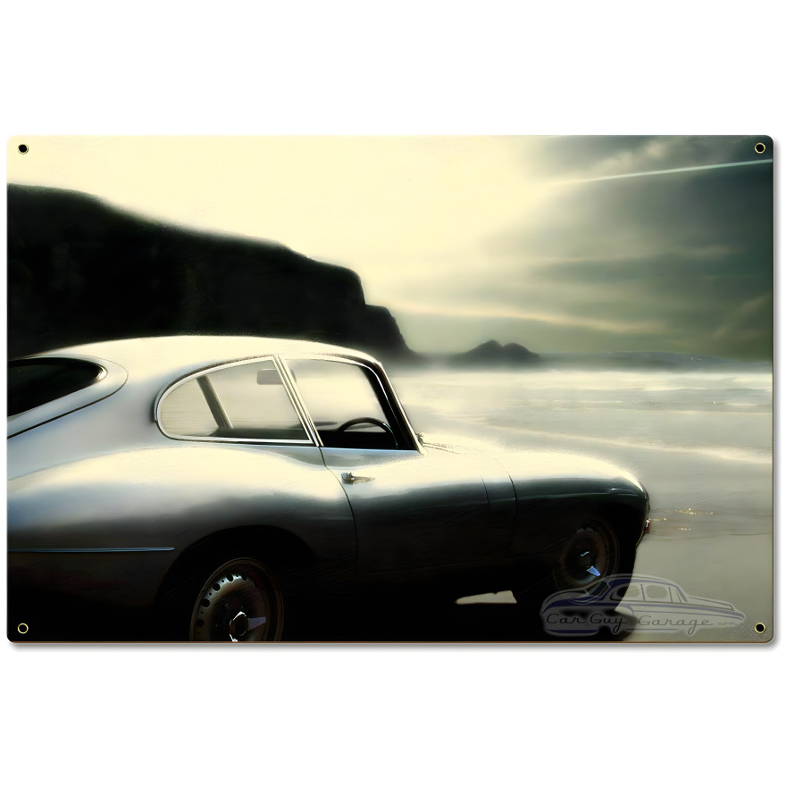 On the Beach Metal Sign - 24" x 16"