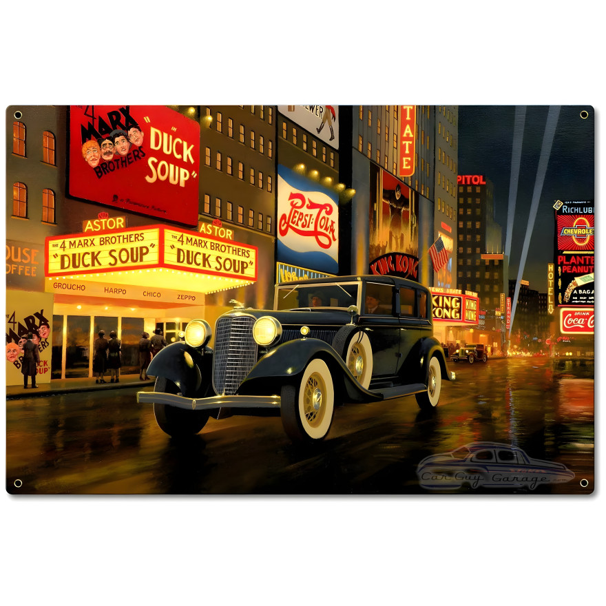 33 Lincoln Metal Sign - 24" x 16"